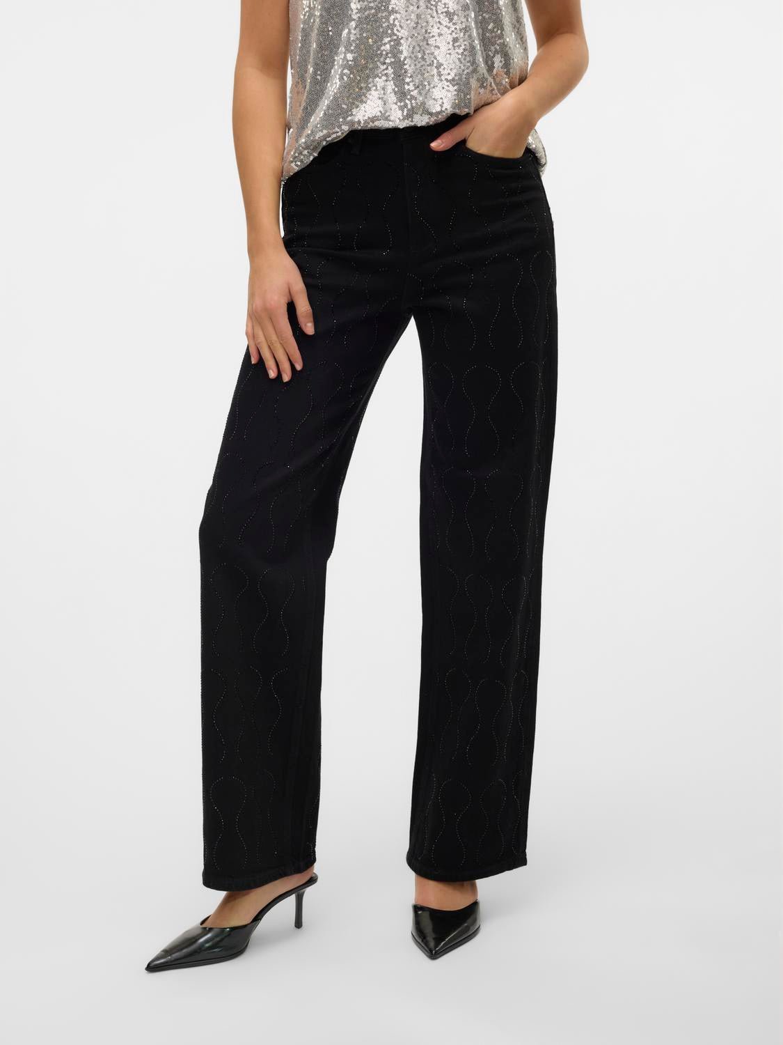 VMTESSA Jeans - Black Denim - VERO MODA & VILA Bergvik